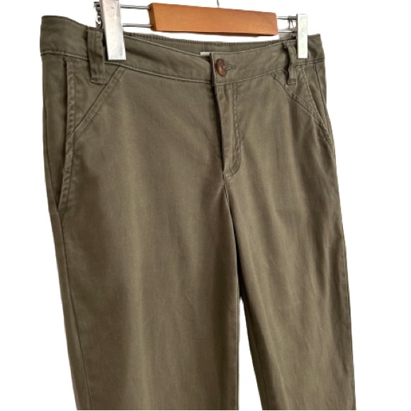 Maurices Army Green Chino Straight Leg Pants - Picture 2 of 7